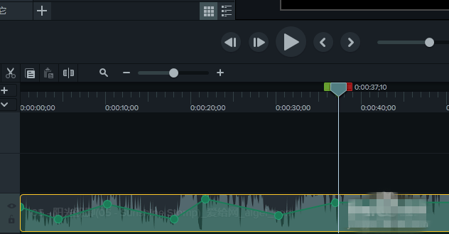 使用camtasia分阶段调整音频音量的操作步骤