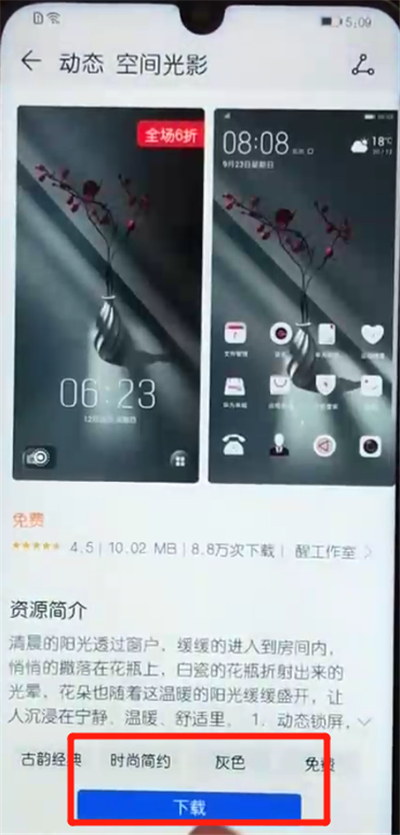 荣耀10青春版中更换主题的操作教程