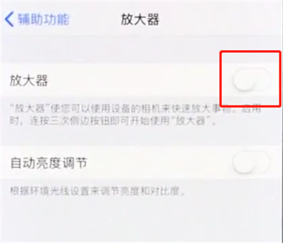 iphonex中使用放大器的操作步骤