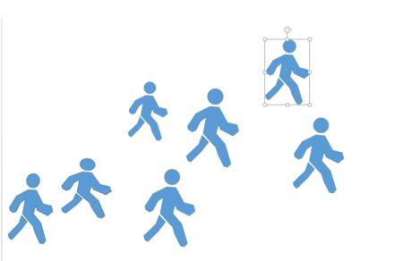 PPT绘制人形图形图案的相关操作