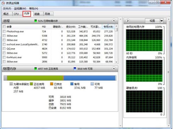 win7系统查看资源的操作方法