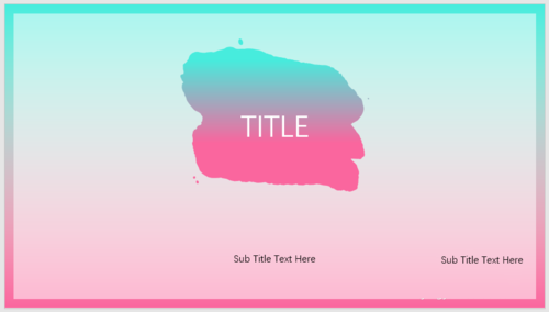 PPT制作出渐变笔刷色块型封面的具体操作方法
