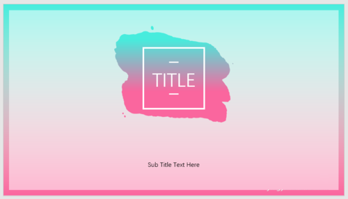 PPT制作出渐变笔刷色块型封面的具体操作方法