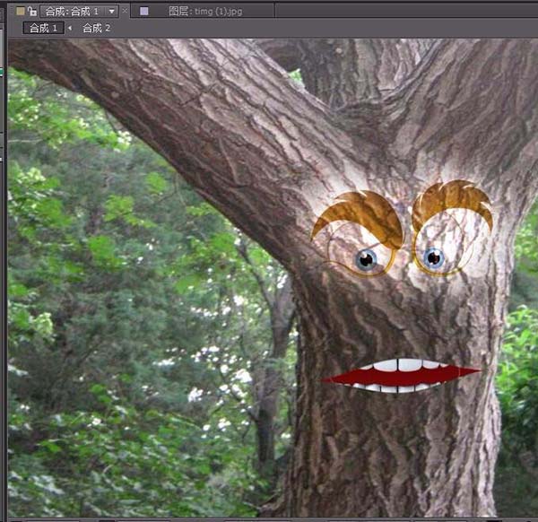 AE设计会说话大树动画的简单使用教程