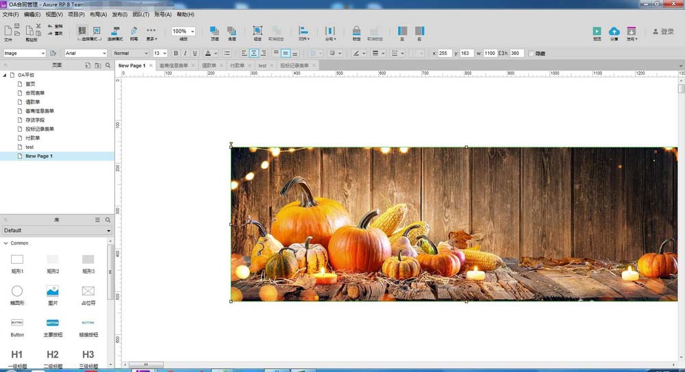 Axure RP8快速导入图片的详细操作步骤