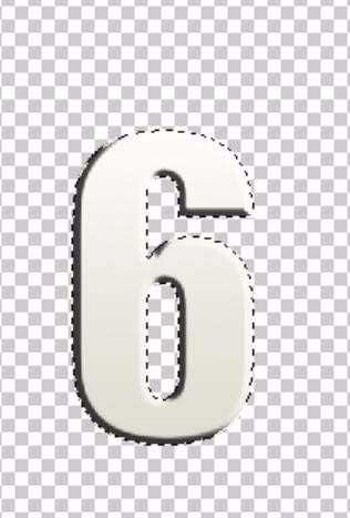 ps制作立体数字按钮的图文操作过程