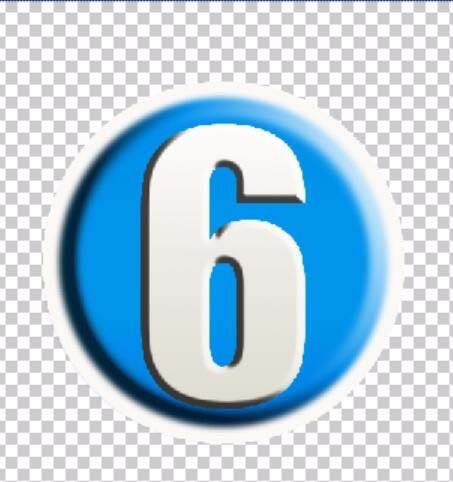 ps制作立体数字按钮的图文操作过程