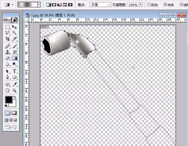 ps制作套筒扳手矢量图的操作步骤