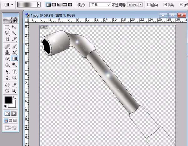 ps制作套筒扳手矢量图的操作步骤