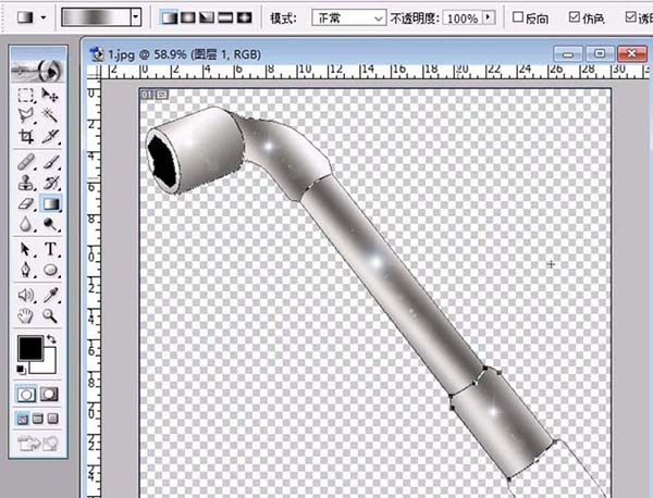 ps制作套筒扳手矢量图的操作步骤