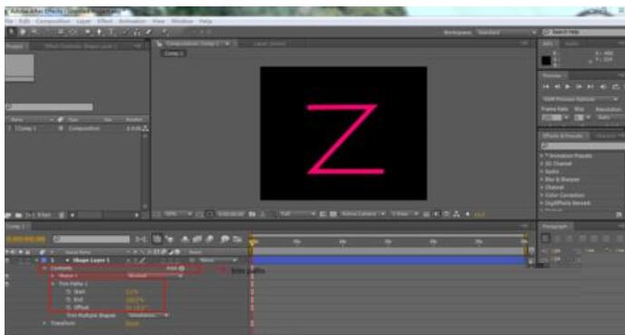 AE制作生长动画的具体操作步骤