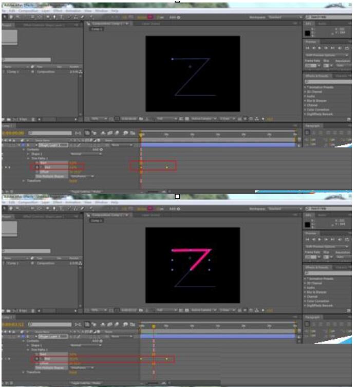 AE制作生长动画的具体操作步骤