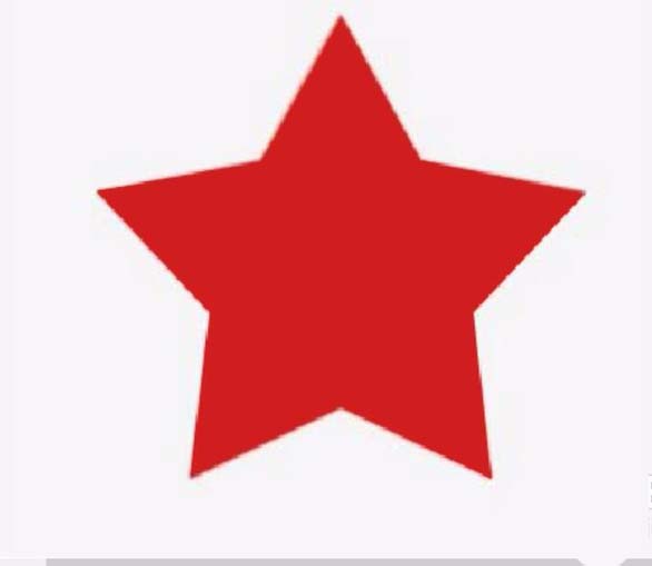 ps绘制立体发光红色五角星的使用操作