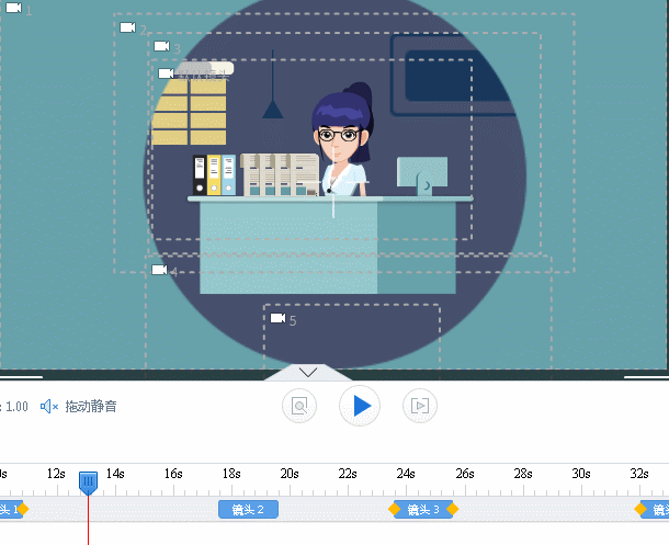 万彩动画大师重置镜头的相关操作步骤