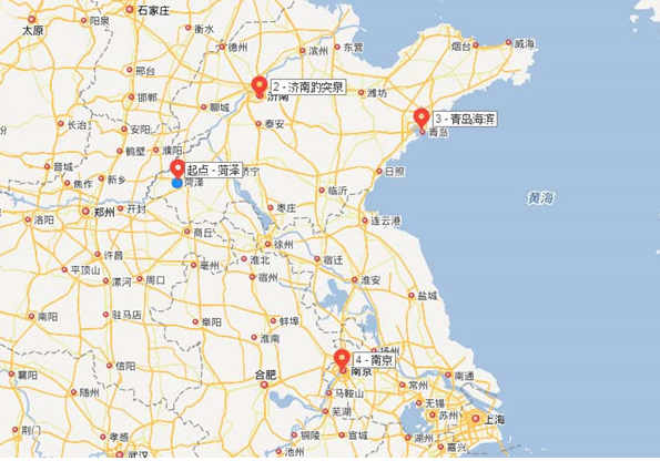 百度地图APP标注旅游路线的简单操作