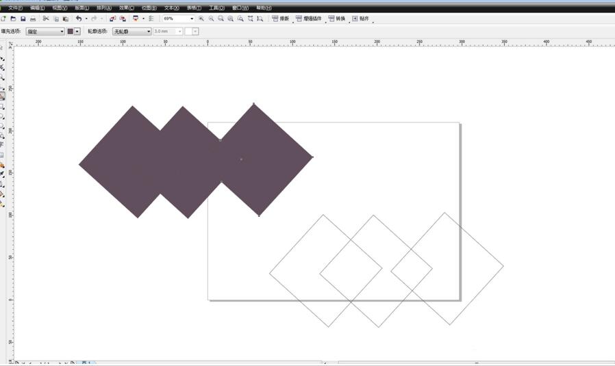 cdr用智能填充工具填充图形的操作教程