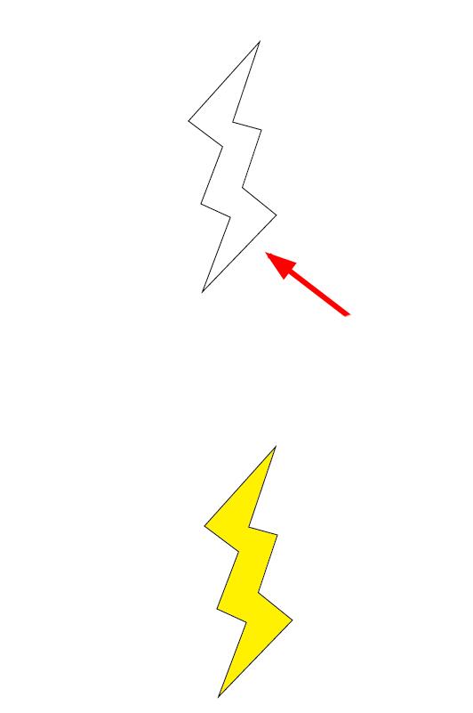 ai绘制一个闪电图标的操作过程