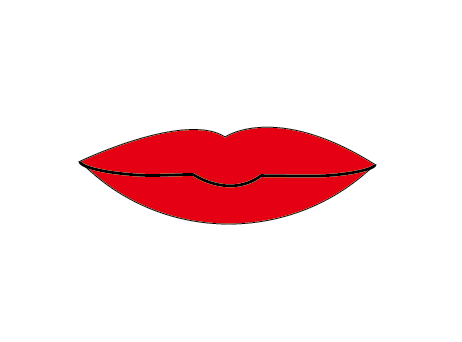 ai制作大红唇的操作教程