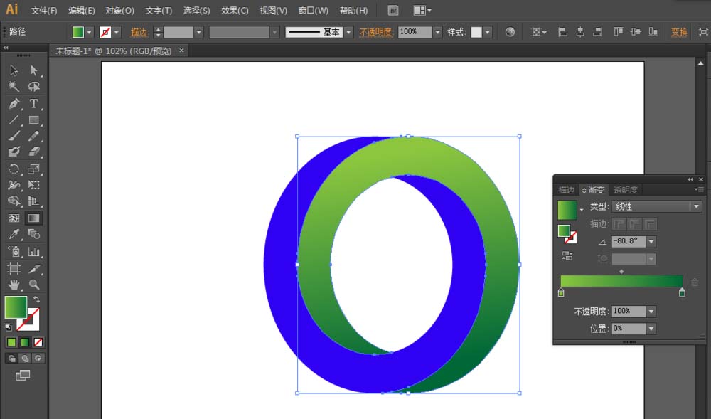 ai制作3D立体圆环形的操作教程
