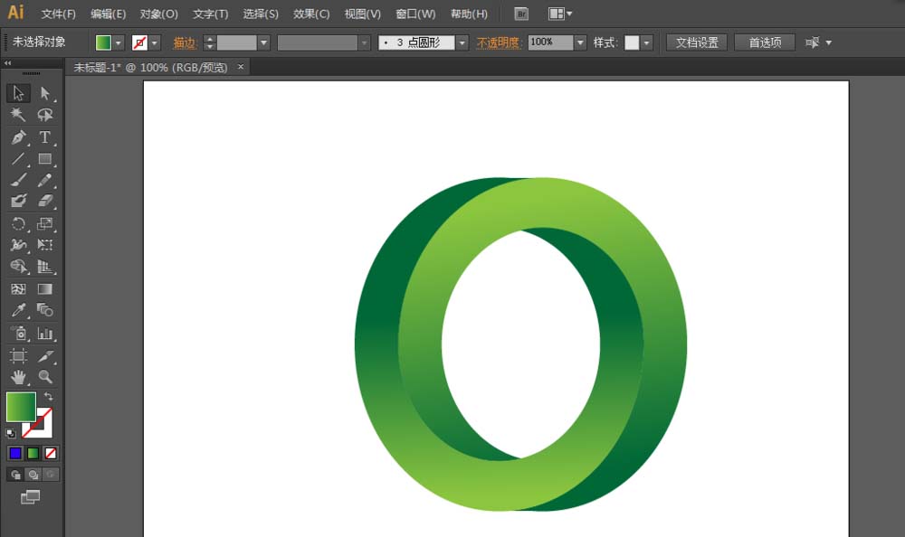 ai制作3D立体圆环形的操作教程