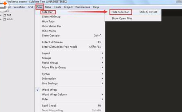 sublime text 3左侧栏目录设置打开的操作方法
