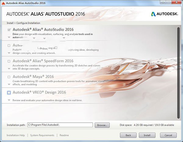 alias autostudio 2016进行安装的操作教程