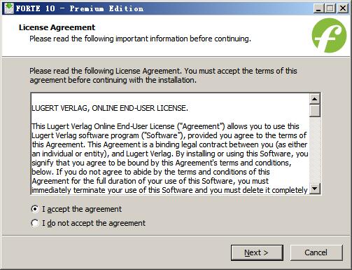 FORTE 10进行安装的使用操作教程