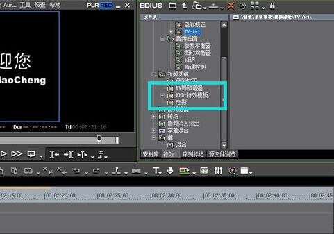 EDIUS导入滤镜等插件的使用教程