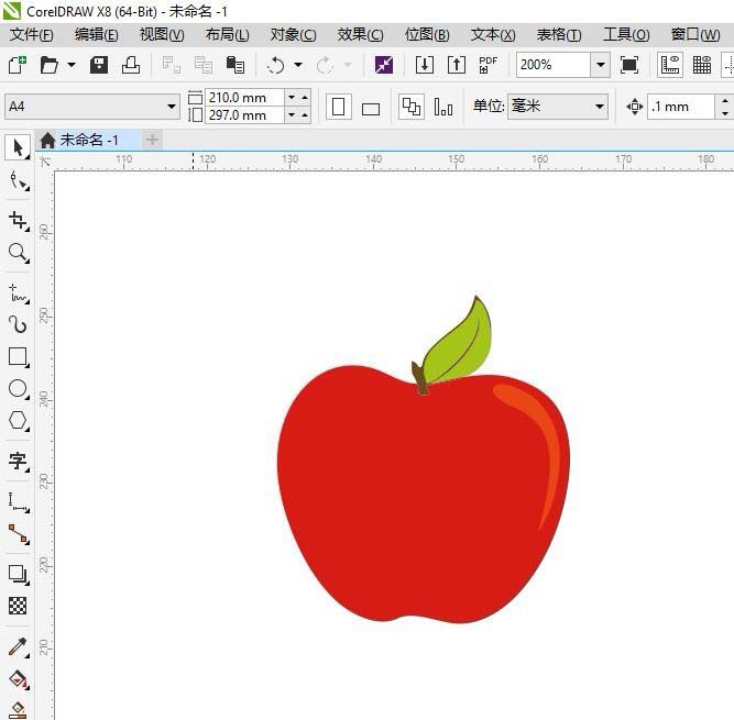 cdr使用粗糙工具为苹果变形的操作方法