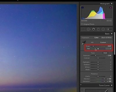 lightroom中处理星空银河照片的具体使用操作