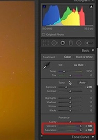 lightroom中处理星空银河照片的具体使用操作
