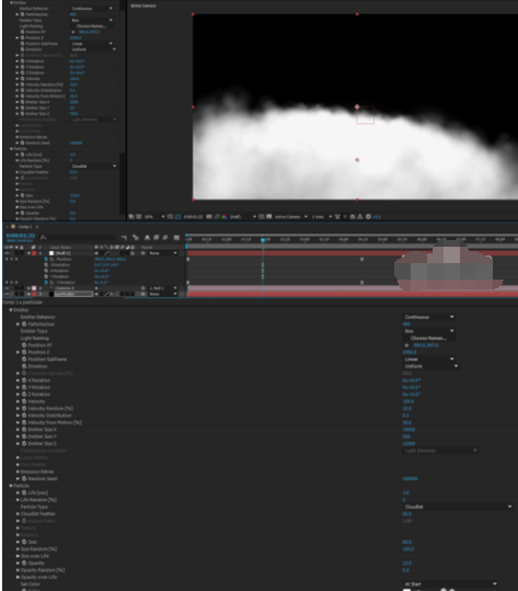 Trapcode Particular制作云彩的操作教程