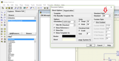 Protel99se设置原理图模板的操作教程