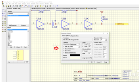 Protel99se设置原理图模板的操作教程
