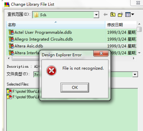 protel99se无法添加库的解决方法