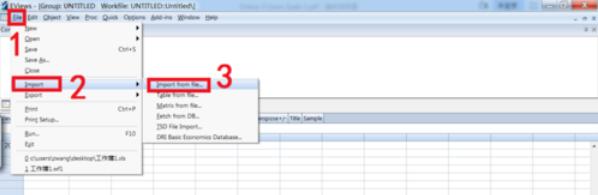 Eviews中导入Excel数据的详细方法