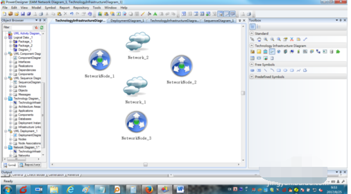 powerdesigner建立网络图的操作步骤