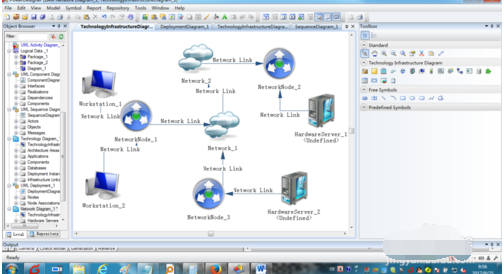 powerdesigner建立网络图的操作步骤