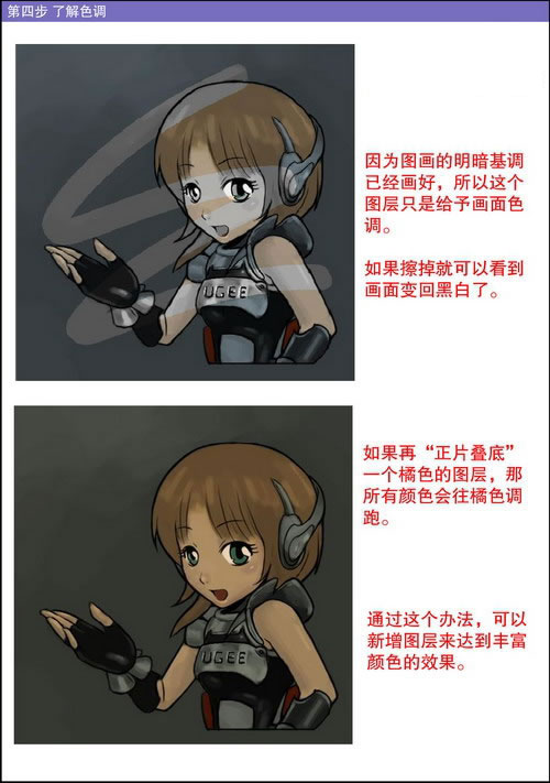 Painter给手绘漫画上色的详细操作教程