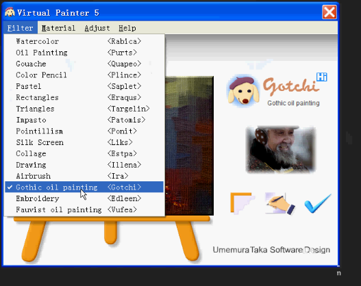 Painter绘制出哥特式油画的详细操作教程