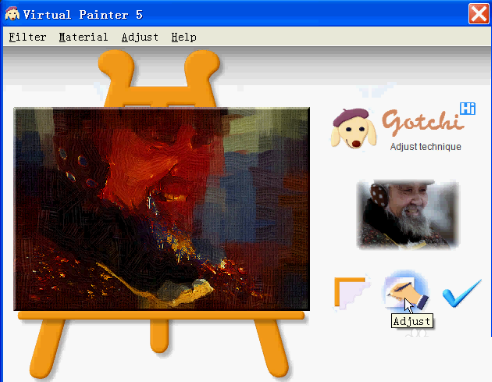 Painter绘制出哥特式油画的详细操作教程
