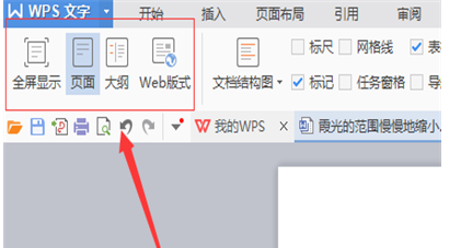 word软件更改文章视图的操作教程