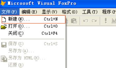 vfp9.0创建项目的操作步骤