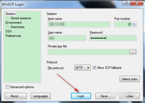 winSCP查看远程服务器日志的操作教程