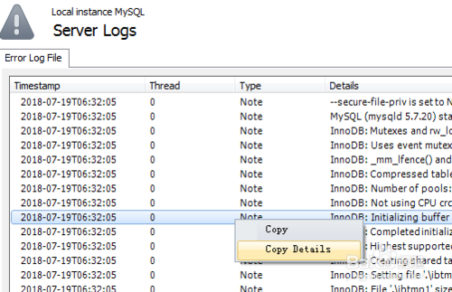 MySQL Workbench查询数据库服务器日志的操作教程