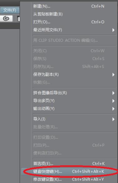 CSP快捷键设置方法