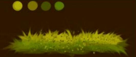 CSP优动漫PAINT中草地设计方法