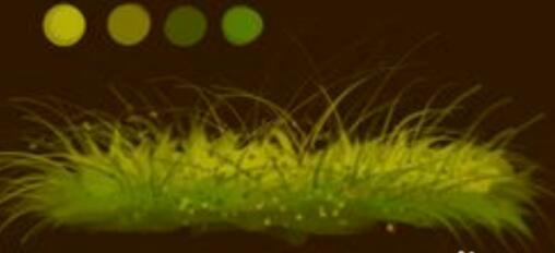 CSP优动漫PAINT中草地设计方法