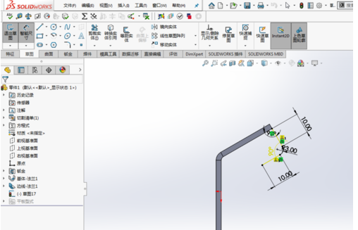 SolidWorks斜切法兰应用的操作教程