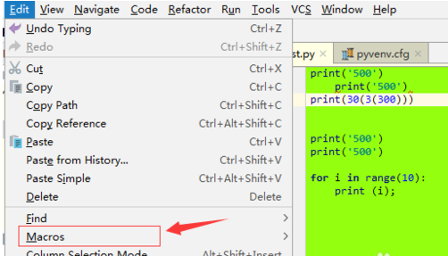 pycharm删除宏操作教程